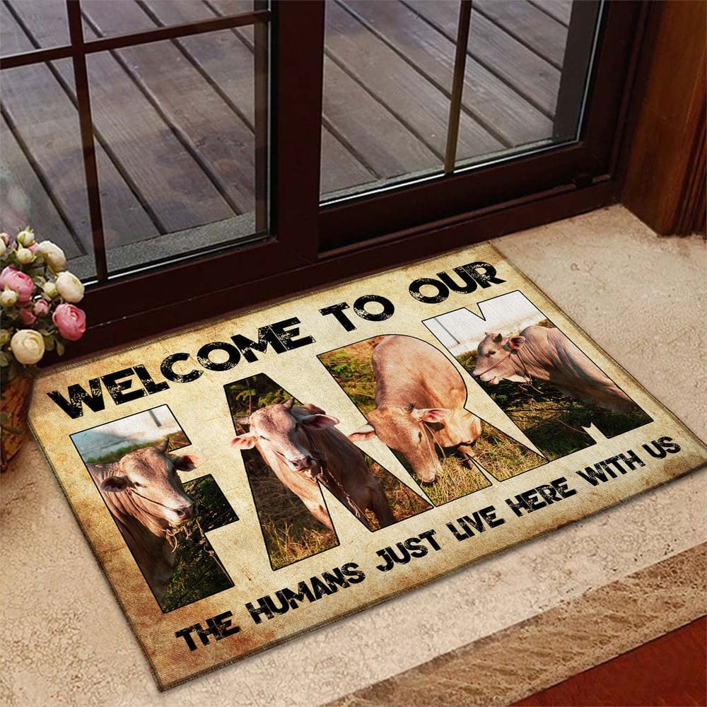 Welcome To Our Farm - Beefmaster Doormat