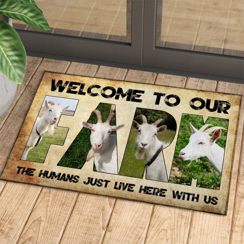 Welcome To Our Farm - Goat Doormat