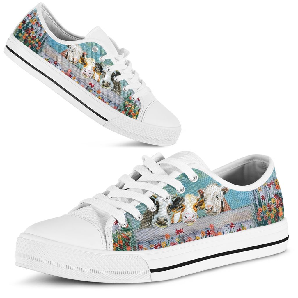 Cow Low Top Shoes