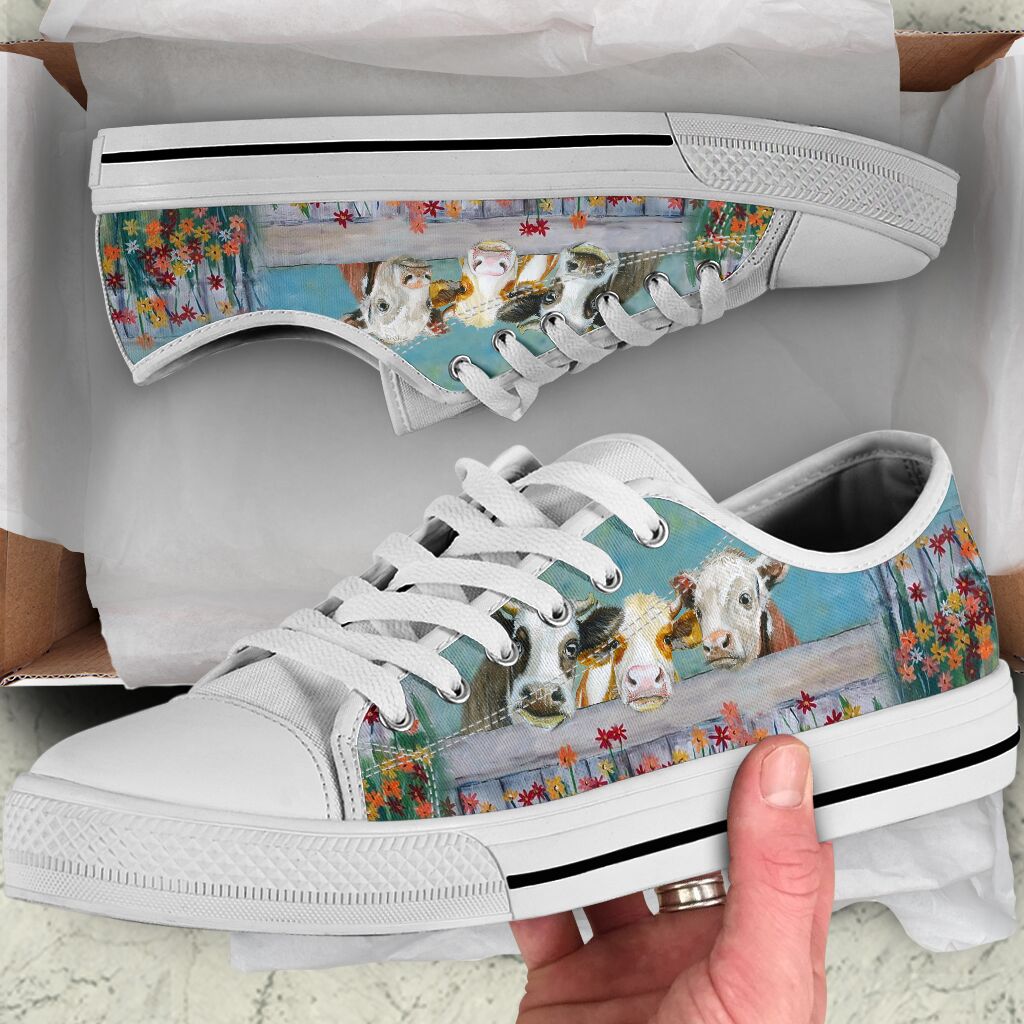 Cow Low Top Shoes