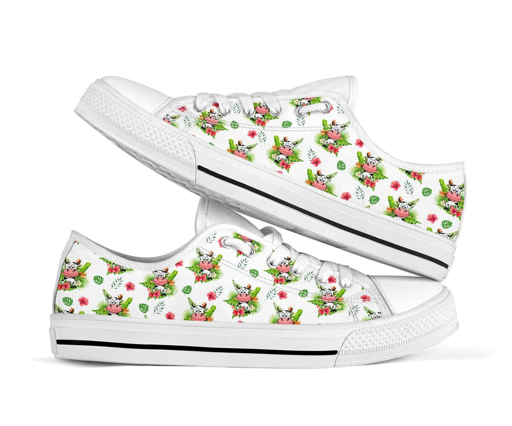 Cow Leaf Low Top Shoes