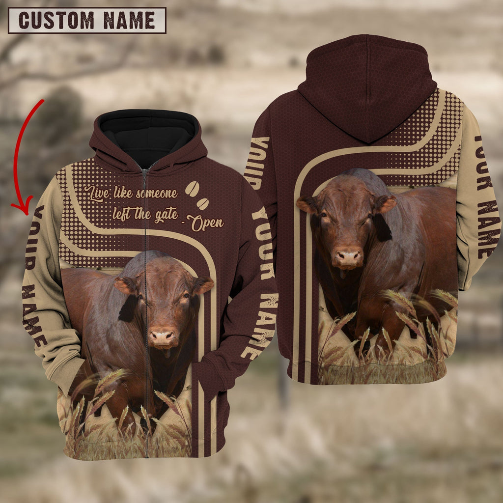 Personalized Name Beefmaster Cattle Hoodie TT13