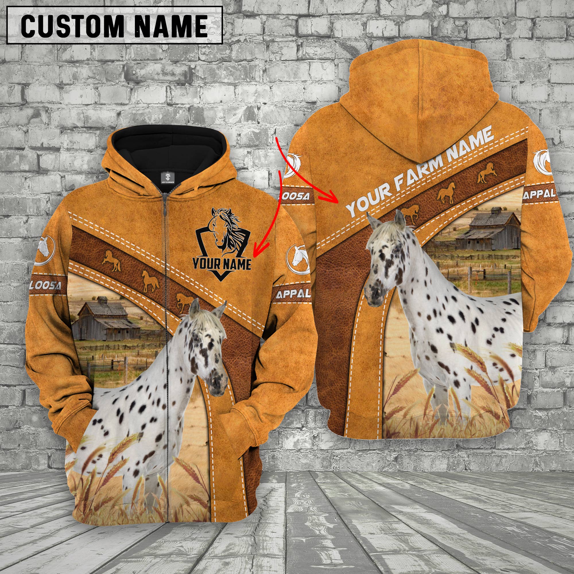 Appaloosa Custom Name Race Hoodie
